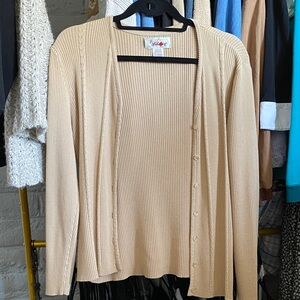 Worthington Women's Tan Cardigan Sweater